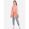 Women's Cotton Opaque Stole (Peach, Length: 1.5 to 2 Mtr)