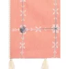 Women's Cotton Opaque Stole (Peach, Length: 1.5 to 2 Mtr)