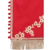 Women's Cotton Embroidered Dupatta (Red, Length: 0.5 to 1 Mtr)