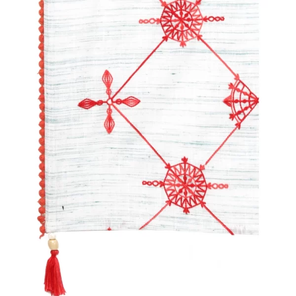 Women's Cotton Opaque Stole (White, Length: 1.5 to 2 Mtr)