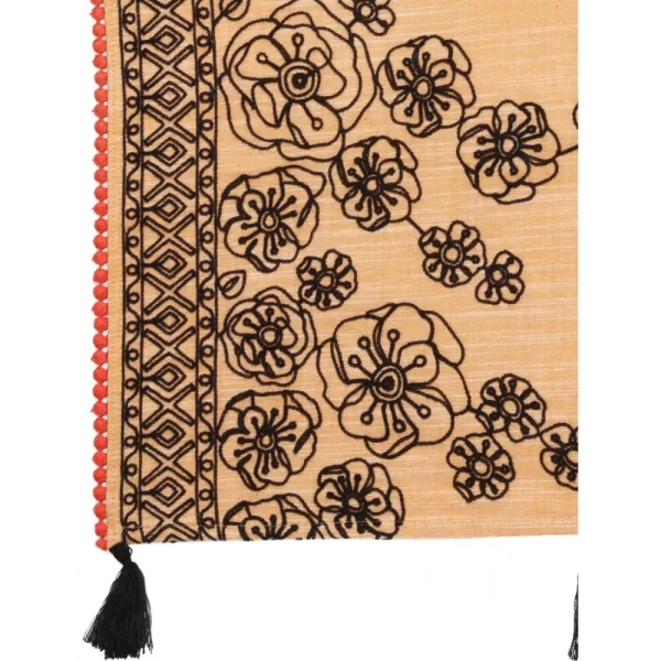 Women's Cotton Opaque Stole (Orange, Length: 1.5 to 2 Mtr)