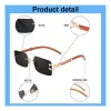 Generic Classic Unisex UV400 Protection Sunglasses (Black)