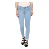Women's Denim Distressed Buttoned Jeans (Blue)