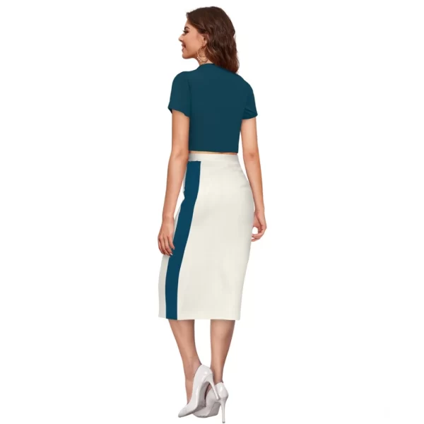 Women's Knitting stretchable Solid Round Neck Cap Sleeve Top (Morpich)