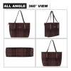 Generic Women's Woolen  Medium Shoulder Zipper Handbag (Red)