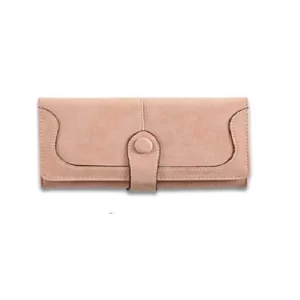 Generic Women’s Faux Leather Medium Snap Button Wallet (Khakhi)
