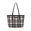 Women's Woolen  Medium Shoulder Zipper Handbag (White)