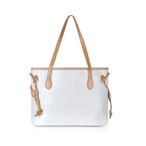 Generic Women’s Canvas Medium Shoulder Zipper Handbag (White)