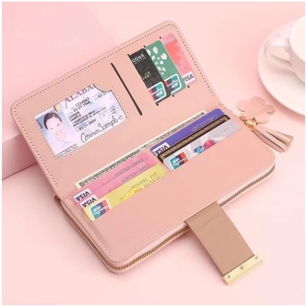 Women's Faux Leather Wallet (Multicolor)