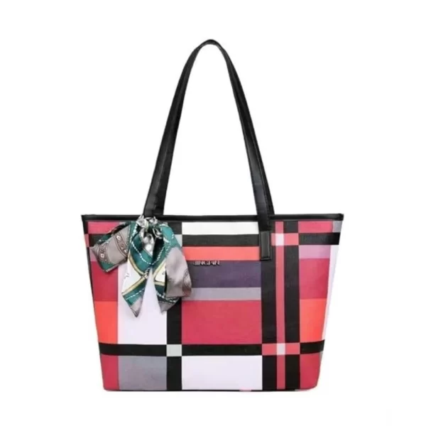 Generic Women's Faux Leather Zipper ToteBag (Multicolor)
