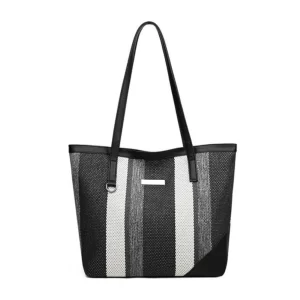 Generic Women’s Faux Leather Zipper ToteBag (Multicolor)