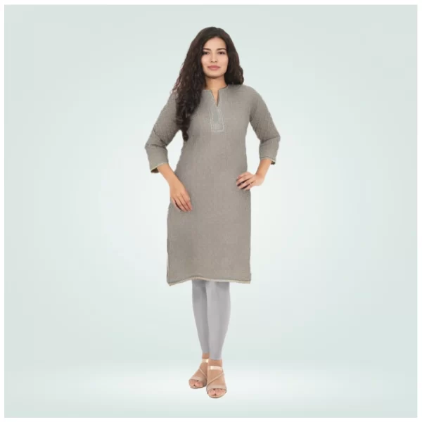 Women's Cotton Blended Solid Shimmer Ankle leggings (Silver Gray)