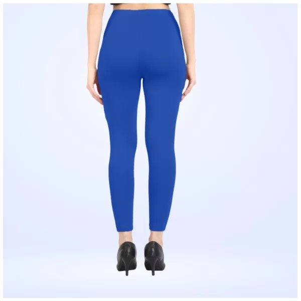 Generic Women's Cotton Blended Solid Ankle legging (Royal Blue)