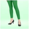 Women's Cotton Blended Solid Ankle legging (Green)