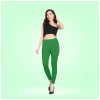 Women's Cotton Blended Solid Ankle legging (Green)