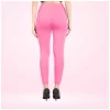 Generic Women's Cotton Blended Solid Ankle legging (Baby Pink)