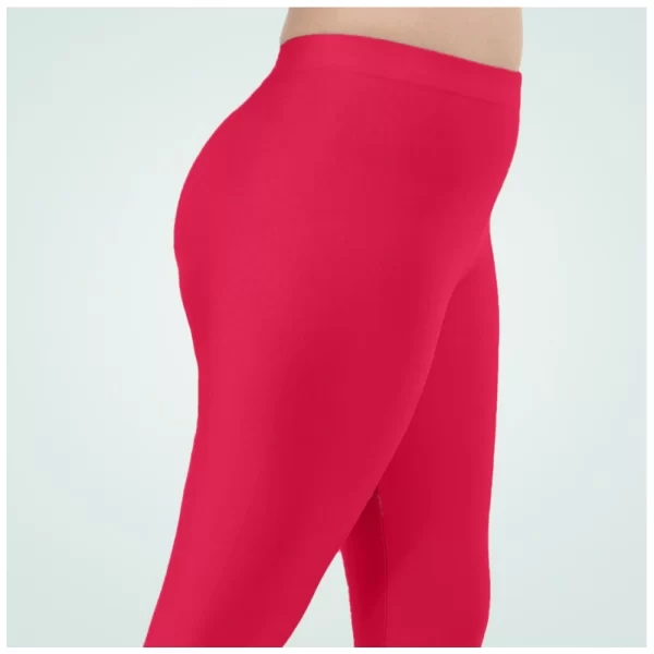 Generic Women's Cotton Blended Solid Shimmer Ankle leggings (Rani)