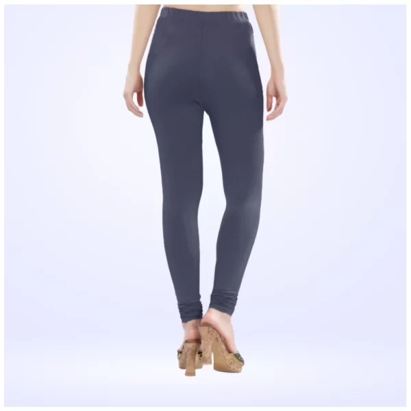 Generic Women's Cotton Blended Solid Churidar leggings (Navy)