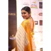 Women's Silk Printed Saree With Unstitched Blouse 5.5Mtr (Off White-Yellow)